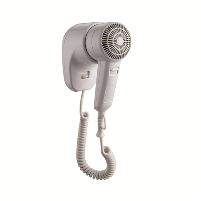 Home or hotel wall mounted hair dryers