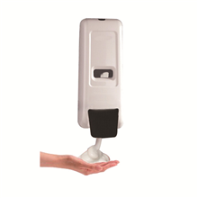 Foam soap dispensers use in hospital bathroom