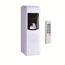 Free standing remote control aerosol dispenser